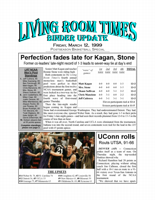 Living Room Times 3-12-99 page 1
