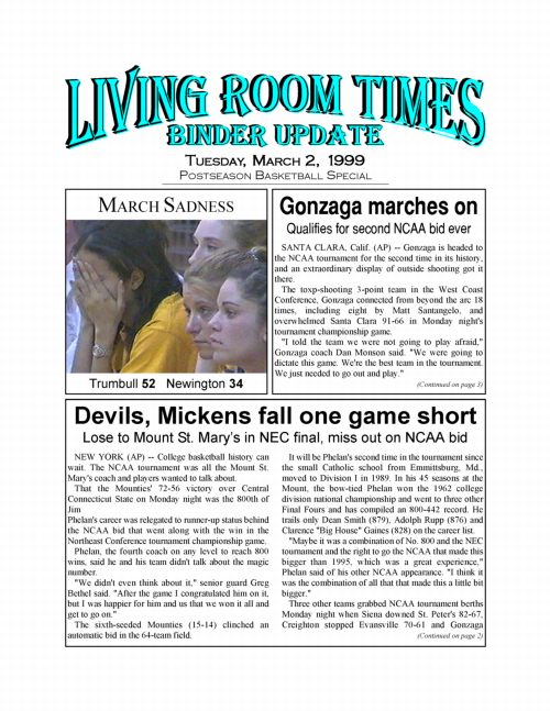 Living Room Times 3-2-99 page 1