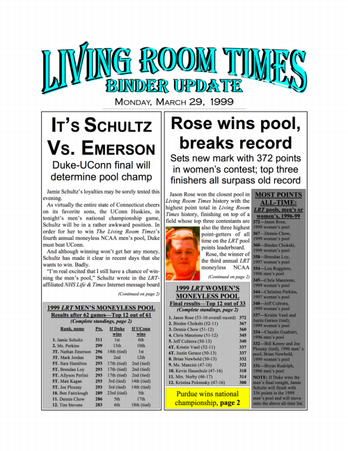 Living Room Times 3-29-99 page 1