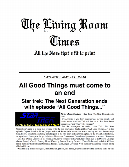 Living Room Times 5-28-94 page 1