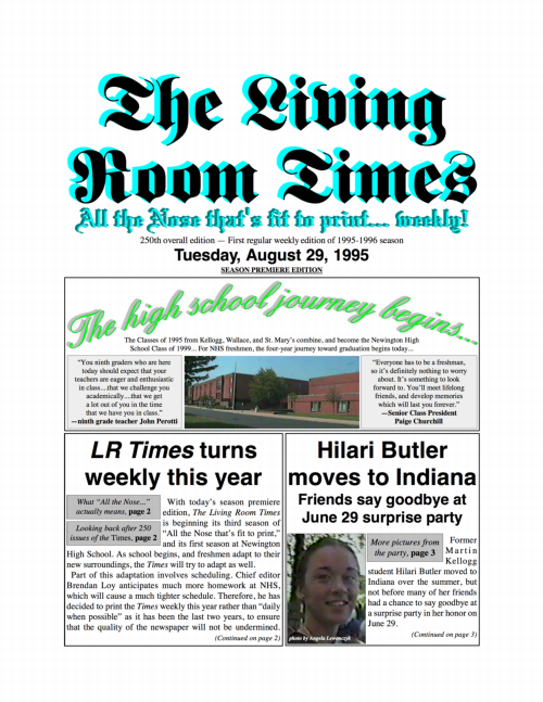 Living Room Times 8-29-95 page 1